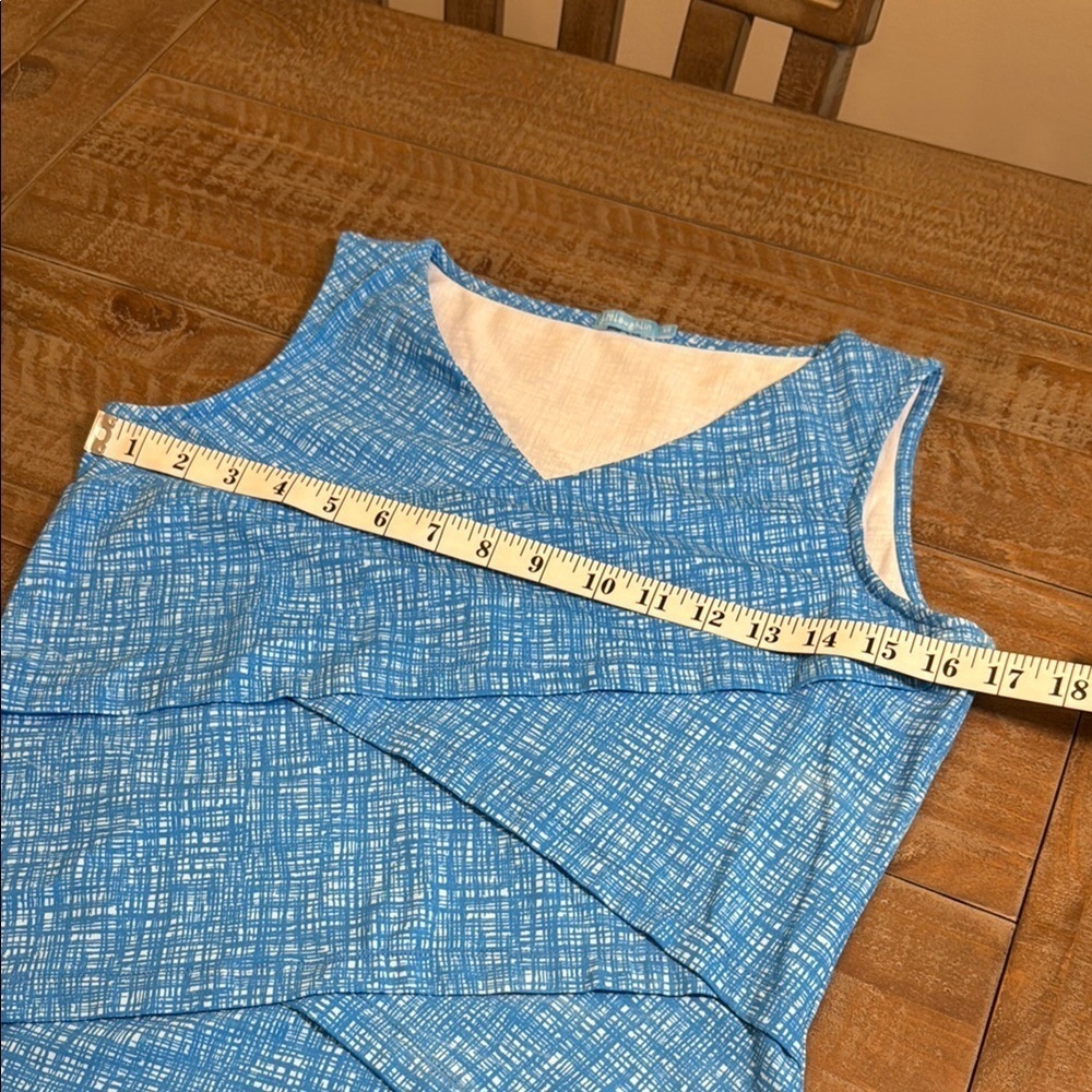 J. McLaughlin Blue Sleeveless Women's Top - Picture 5 of 6